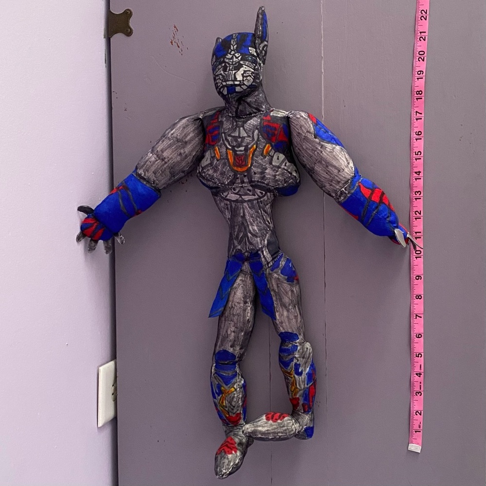 🤖OPTIMUS PRIME🤖 Transformers 25” PLUSH Handmade CUSTOM Collectible - Picture 6 of 6